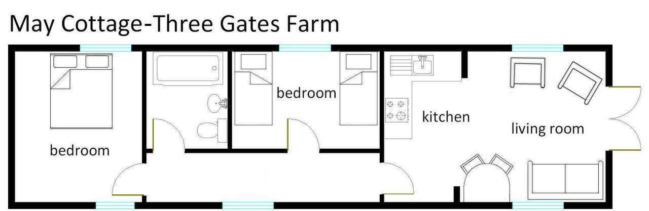 Three Gates Farm Holiday Cottages Huntsham Luaran gambar