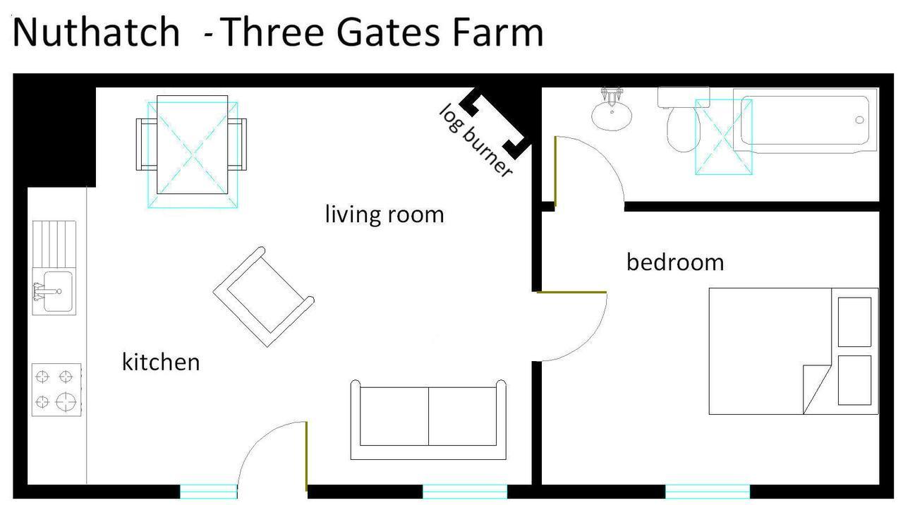 Three Gates Farm Holiday Cottages Huntsham Luaran gambar